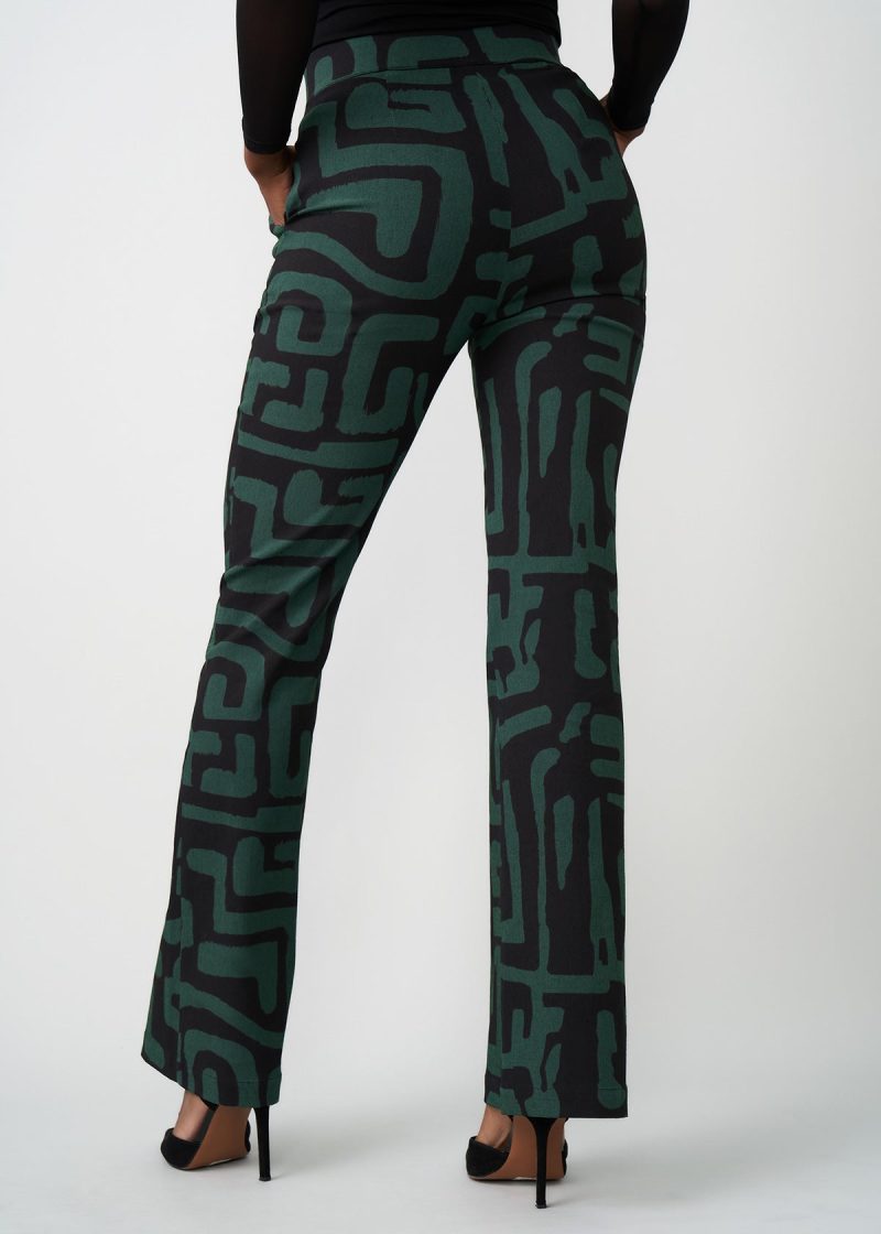 AbebeWomen sAfricanPrintStretchWideLegPants BlackMalachiteGeometric 05