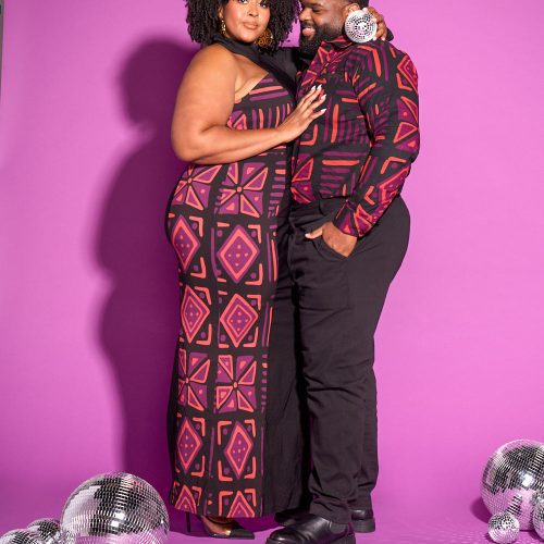 His Hers Chane Elemi AfricanPrint BlackPeach 18