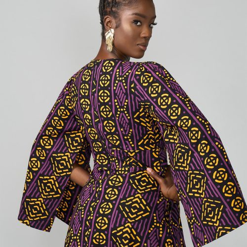 LiyaWomen sAfricanPrintMaxiDress GoldPurpleMudcloth 4 77c1e514 3502 4a4d 9bb4 83774961533f