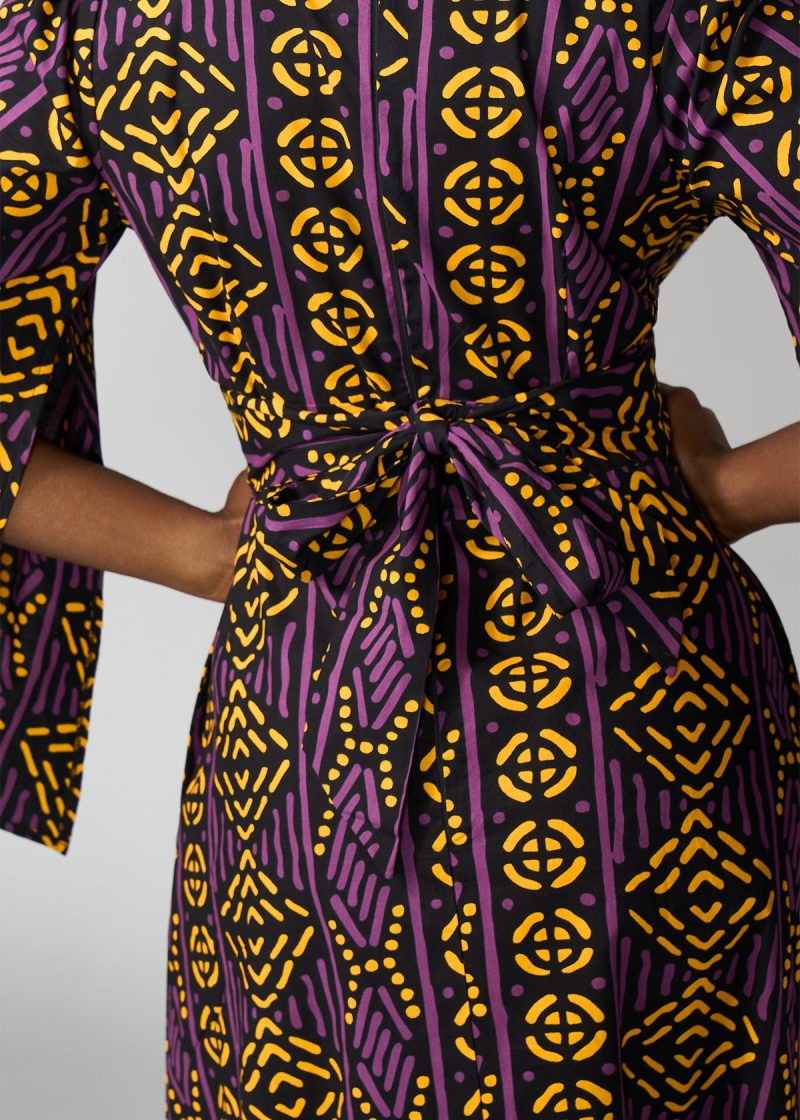 LiyaWomen sAfricanPrintMaxiDress GoldPurpleMudcloth 5 da080df1 72f1 48f9 88e3 dcd47a839002