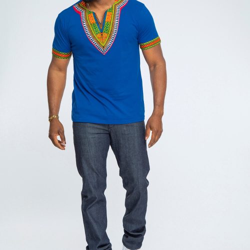 Mens dashiki blue4