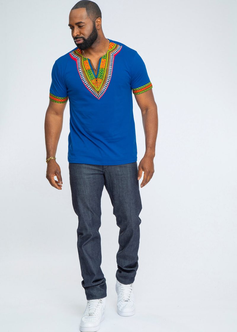 Mens dashiki blue4