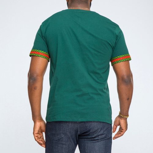 Mens dashiki forest green2