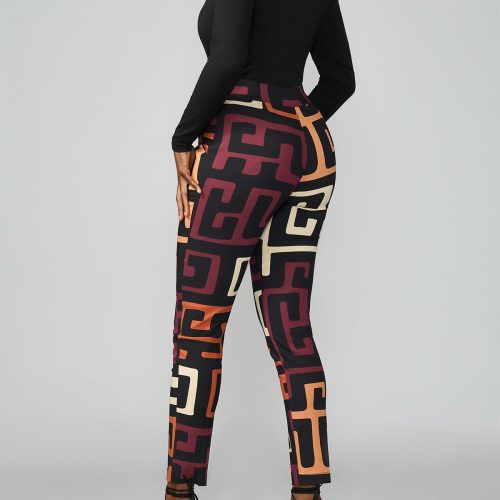 TaliaWomen sAfricanPrintStretchPants NeutralKubaGeometric 4 c96d6013 f71b 4215 91b8 12a56dd188e2