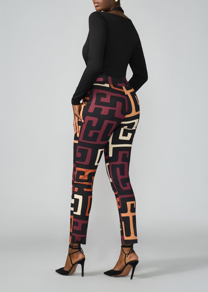 TaliaWomen sAfricanPrintStretchPants NeutralKubaGeometric 4 c96d6013 f71b 4215 91b8 12a56dd188e2