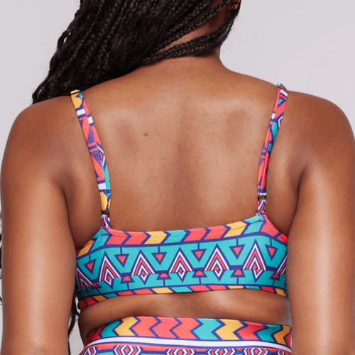 Womens Asilia African Print Bandeau Rainbow Tribal