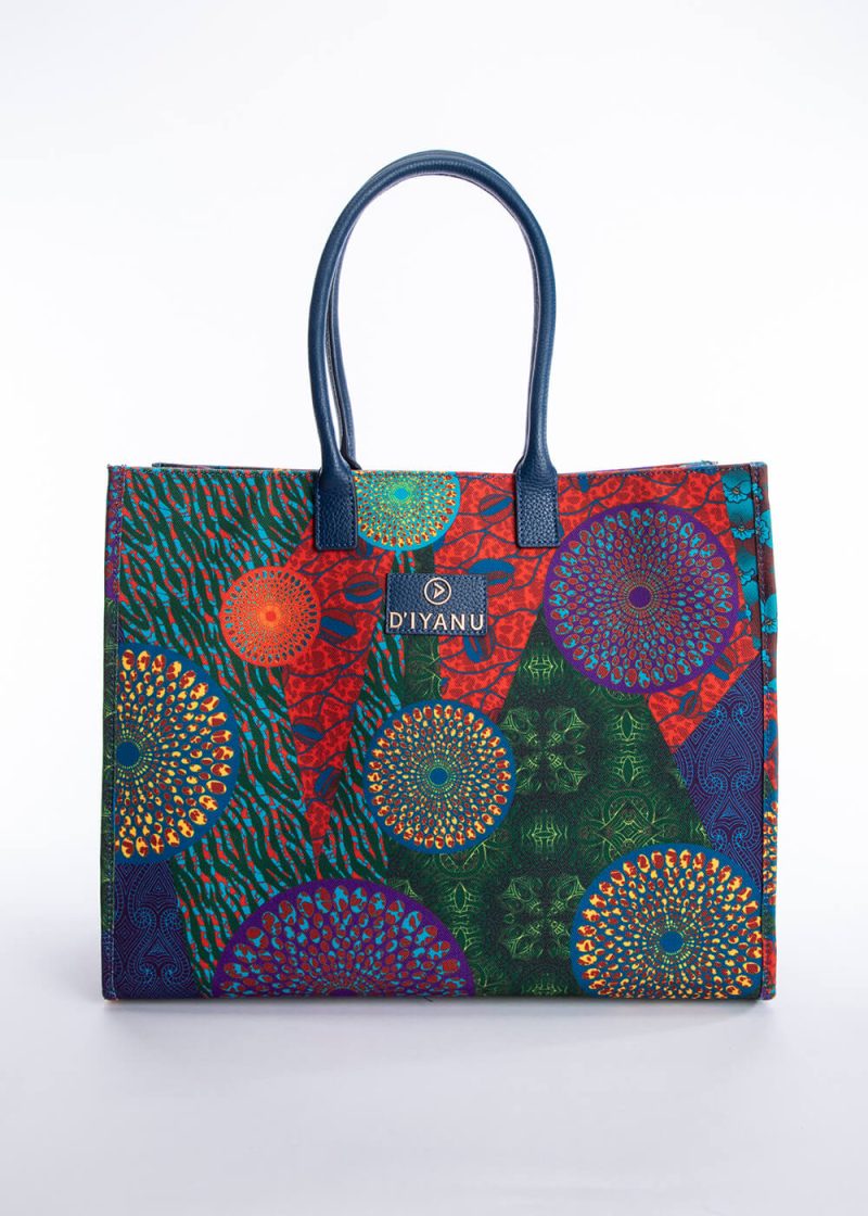 Womens Nabile African Print Tote Bag New Harvest Multipattern5